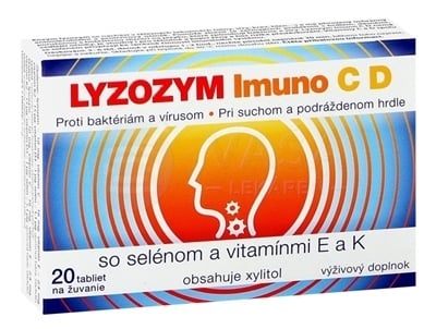 Lyzozym Imuno C D so selénom a vitamínmi E a K