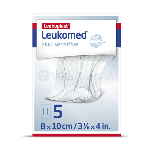 Leukoplast Leukomed Skin Sensitive Textilné krytie s vankúšikom, sterilná náplasť (8 x 10 cm)