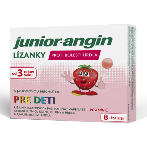 Junior-Angin Lízanky pre deti proti bolesti hrdla