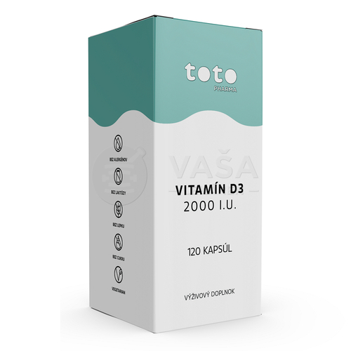 TOTO Vitamín D3 2000 I.U.