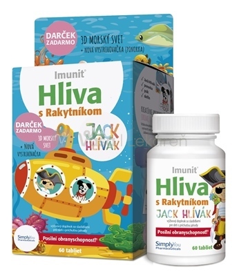Imunit Jack Hlivák Hliva s Rakytníkom pre deti + darček (3D morský svet)