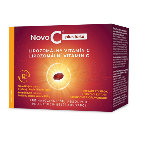 Novo C Plus Forte Lipozomálny Vitamín C s extraktom zo šípok a citrusovými bioflavonoidmi
