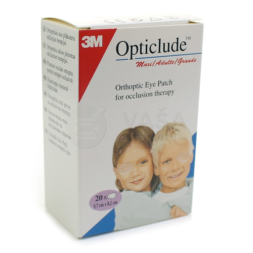 3M Opticlude Standard Maxi Očná náplasť ortoptická na liečbu strabizmu (5,7 x 8 cm)