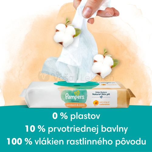 Pampers Harmonie Calendula Vlhčené obrúsky (4 balenia)