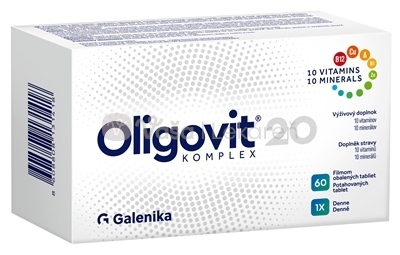 Galenika Oligovit 20 Komplex (10 vitamínov a 10 minerálov)