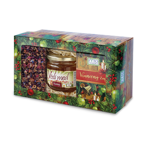 Fyto Vianočná darčeková čajová kazeta s medom