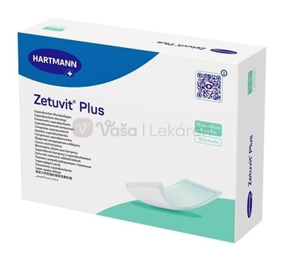 Zetuvit Plus Kompres nasiakavý sterilný (15 x 20 cm)