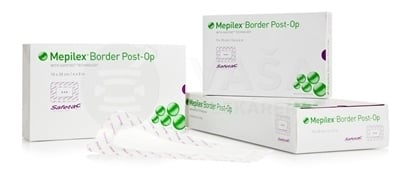 Mepilex Border Post-Op Krytie na rany flexibilné absorpčné (10 x 25 cm)