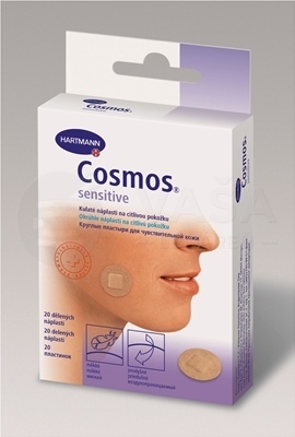 Cosmos Sensitive Jemná okrúhla náplasť na rany (priemer 2,2 cm)