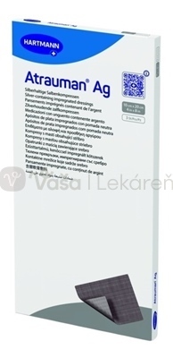 Atrauman AG Kompres impregnovaný s obsahom striebra (10 x 20 cm)