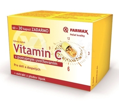 Farmax Vitamín C 500 mg + extrakt z plodov šípok