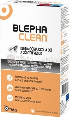 Blephaclean Sterilné obrúsky na hygienu očných viečok