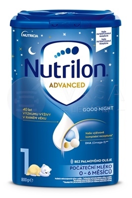 Nutrilon Advanced 1 Good Night Počiatočná mliečna dojčenská výživa (od narodenia)