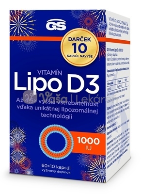 GS Vitamín Lipo D3 1000 IU Darček