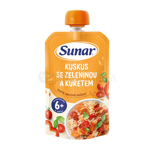 Sunar Príkrm Kuskus so zeleninou a kuracím mäsom (od ukonč. 6. mesiaca)