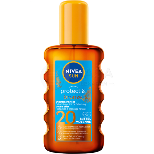 Nivea Sun Protect &amp; Bronze Olej na opaľovanie SPF20