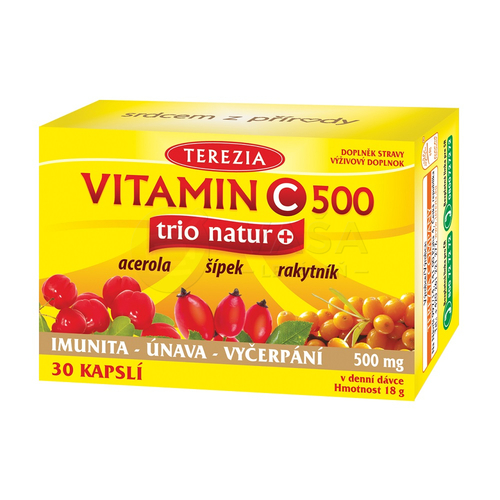 TEREZIA Vitamín C 500 Trio Natur+
