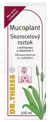 Mucoplant Skorocelový roztok s echinaceou a vitamínom C