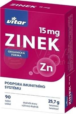 Vitar Zinok 15 mg