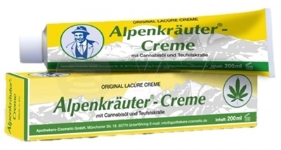 Apothhekers Cosmetic Alpenkräuter Creme Krém s konopným olejom a diablovým pazúrom
