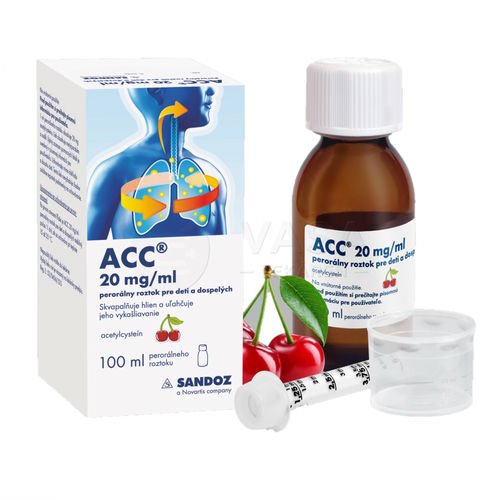 ACC 20 mg/ml Perorálny roztok pre deti a dospelých
