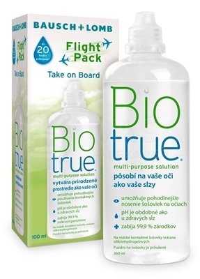 Biotrue Multi-purpose solution Flight pack (zelený)