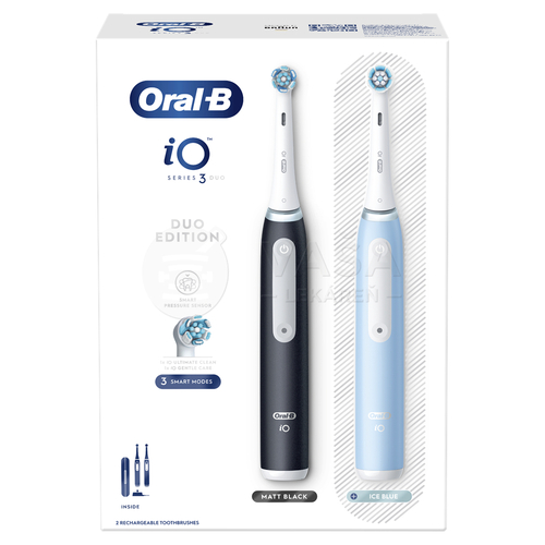 Oral-B iO Series 3 Duo Matt Black &amp; Ice Blue