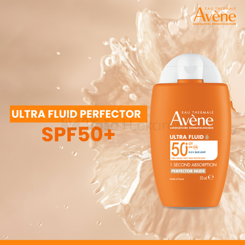 Avene Sun Ultra Fluid Perfector SPF50+ Fluid na opaľovanie na citlivú pleť (univerzálny odtieň)