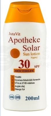 JutaVit Apotheke Solar hydratačné mlieko na opaľovanie SPF30