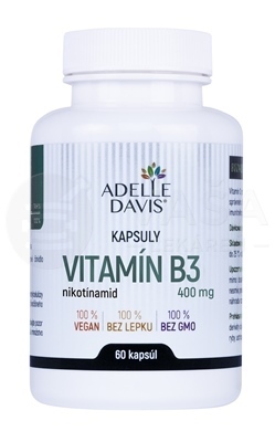 Adelle Davis Vitamín B3 (nikotínamid) 400 mg