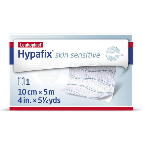 Leukoplast Hypafix Skin Sensitive Fixačná adhezívna silikónová náplasť (10 cm x 5 m)