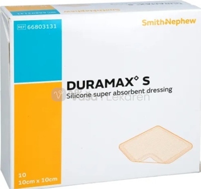 Duramax S Silikónový superabsorpčný obväz (10 x 10 cm)