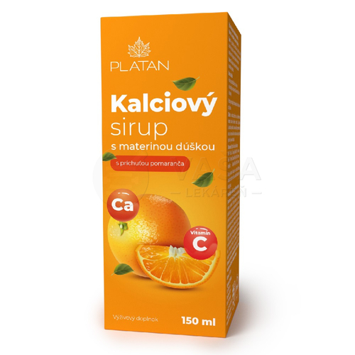 Platan Kalciový sirup s materinou dúškou