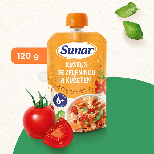 Sunar Príkrm Kuskus so zeleninou a kuracím mäsom (od ukonč. 6. mesiaca)