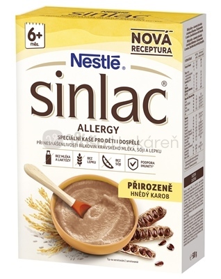 Nestlé Sinlac Allergy Nemliečna kaša pre deti (od ukonč. 6. mesiaca) a dospelých