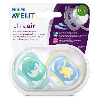AVENT Ultra air Koala Silikónový cumlík na utišovanie pre chlapca (18+ mesiacov)