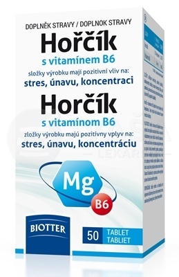 Biotter Horčík s vitamínom B6