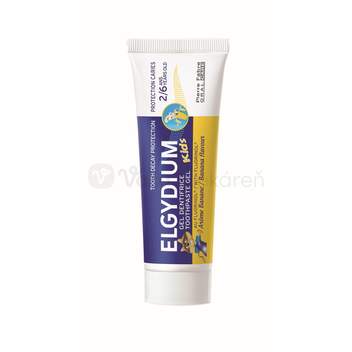 Elgydium Kids Gélová zubná pasta s fluorinolom pre deti (2-6 rokov)