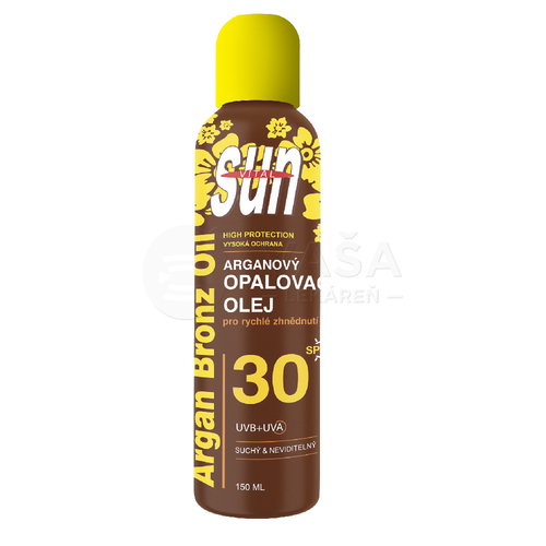 Sun Argan Suchý olej na opaľovanie s Bio arganovým olejom SPF30