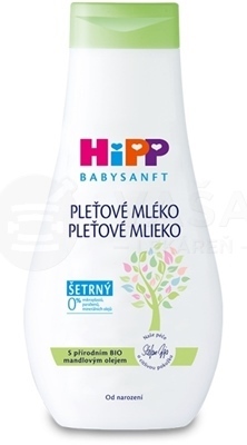 HiPP BabySanft Detské šetrné pleťové mlieko s Bio mandľovým olejom