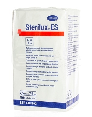 Sterilux ES Kompres nesterilný (7,5 x 7,5 cm)
