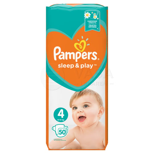 Pampers Sleep &amp; Play Detské plienky, veľkosť 4 (9-14 kg)