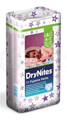 Huggies Dry Nites Plienkové nohavičky pre dievčatá Medium (17-30 kg)
