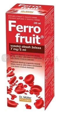 Dr. Müller Ferro fruit Sirup s vysokým obsahom železa