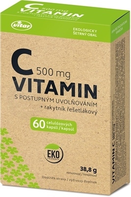 Vitar Vitamín C 500 mg + rakytník