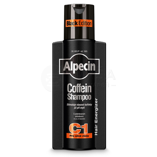 Alpecin C1 Black Edition Kofeínový šampón proti vypadávaniu vlasov