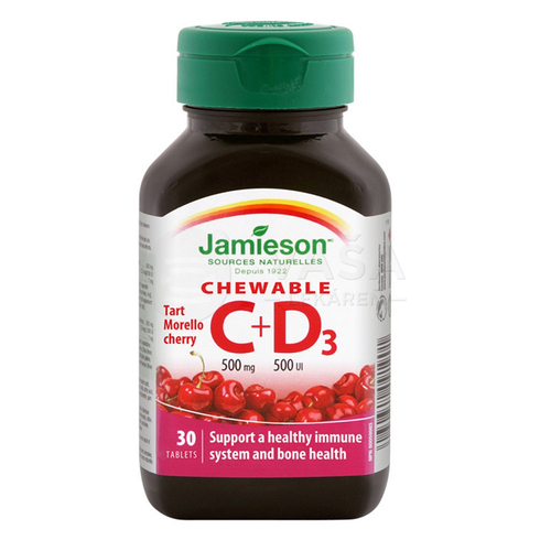 Jamieson Vitamín C 500 mg a Vitamín D3 500 IU