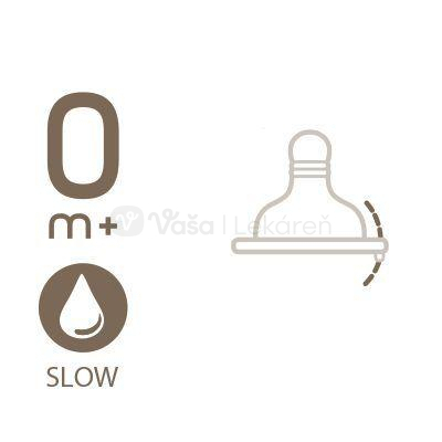 CHICCO Original Touch Latexový cumlík na fľašu, pomalý prietok (0m+)