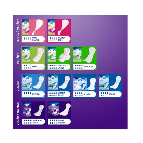 Tena Lady Protect+ Normal Night Inkontinenčné vložky na noc