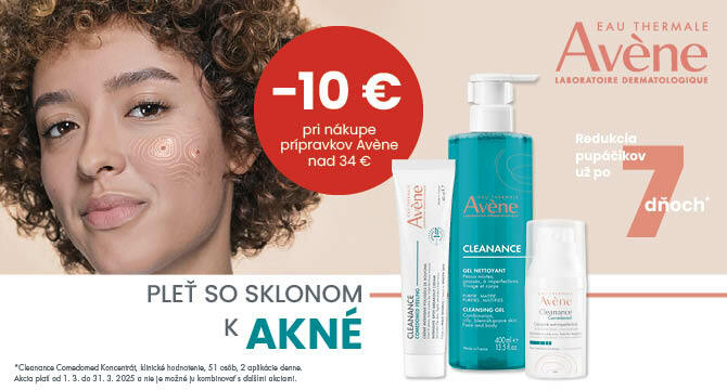 Avene -10 € na všetky produkty!